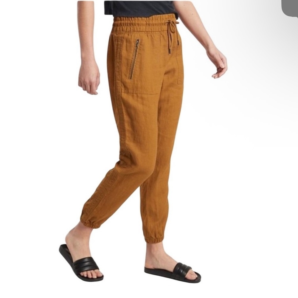 Athleta Cabo 100% Linen Jogger Pants Size‎ 8